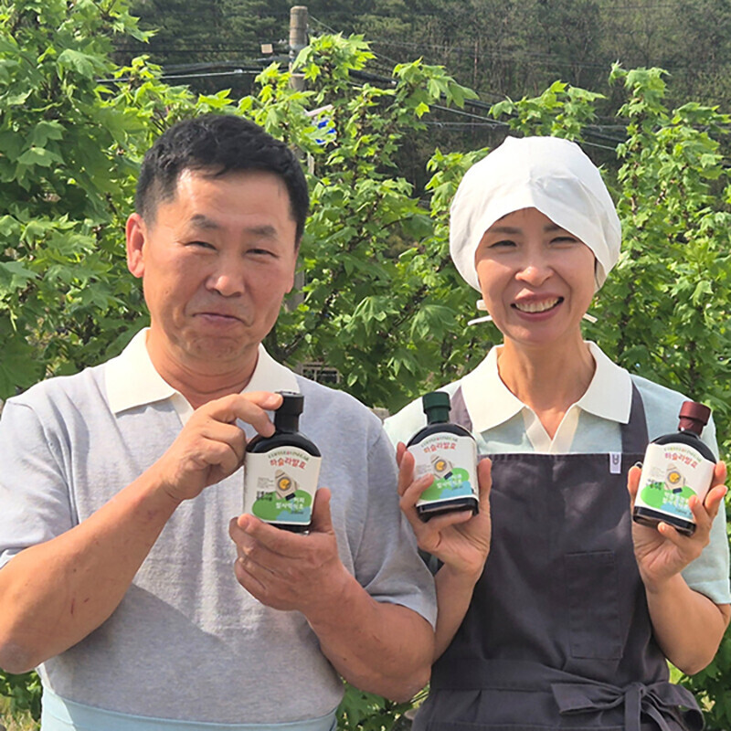 강릉팜,하슬라 자연발효 발사믹식초 200ml 약콩엉겅퀴 밀크시슬 전통 비니거 비네거