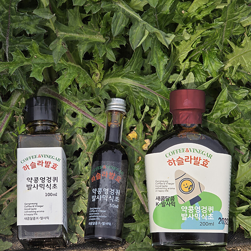 강릉팜,하슬라 자연발효 발사믹식초 200ml 약콩엉겅퀴 밀크시슬 전통 비니거 비네거
