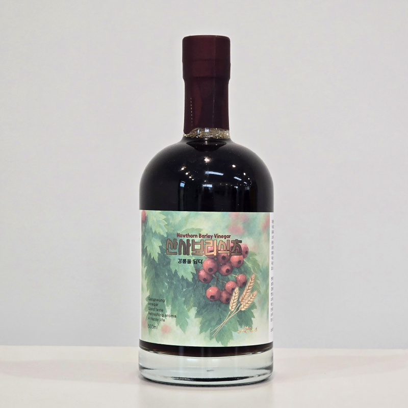 강릉팜,하슬라 자연발효 식초 흑초 500ml 4종 감식초 약콩엉겅퀴 초란 산사보리