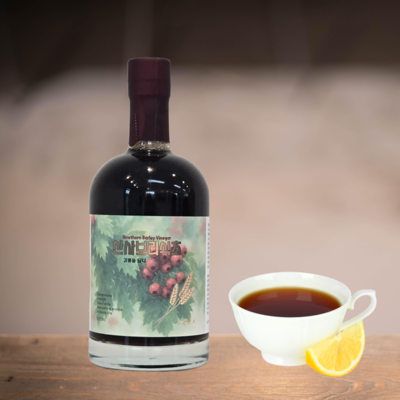 강릉팜,하슬라 자연발효 식초 흑초 500ml 4종 감식초 약콩엉겅퀴 초란 산사보리