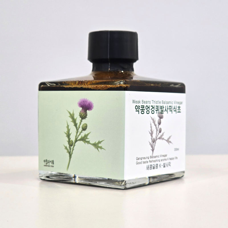 강릉팜,하슬라 자연발효 발사믹식초 200ml 4종 사과 산사보리 약콩엉겅퀴 커피