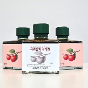 하슬라 자연발효 발사믹식초 200ml 4종 사과 산사보리 약콩엉겅퀴 커피