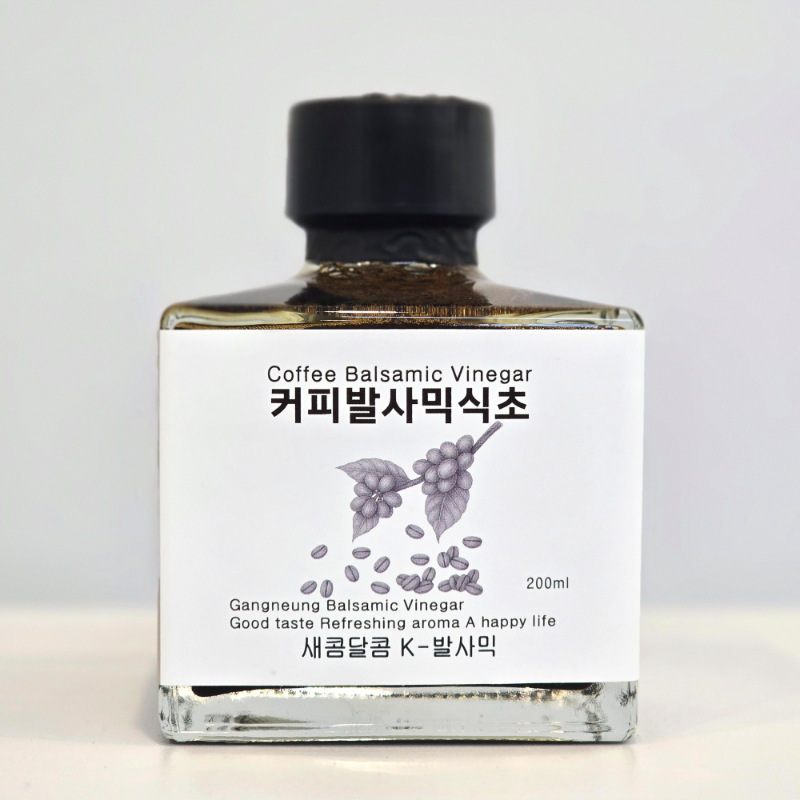 강릉팜,하슬라 자연발효 발사믹식초 200ml 2종선물세트 사과 산사보리 약콩엉겅퀴 커피