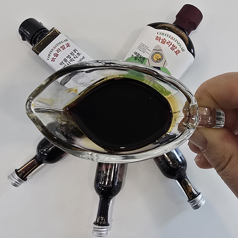 강릉팜,하슬라 자연발효 발사믹식초 200ml 2종선물세트 사과 산사보리 약콩엉겅퀴 커피