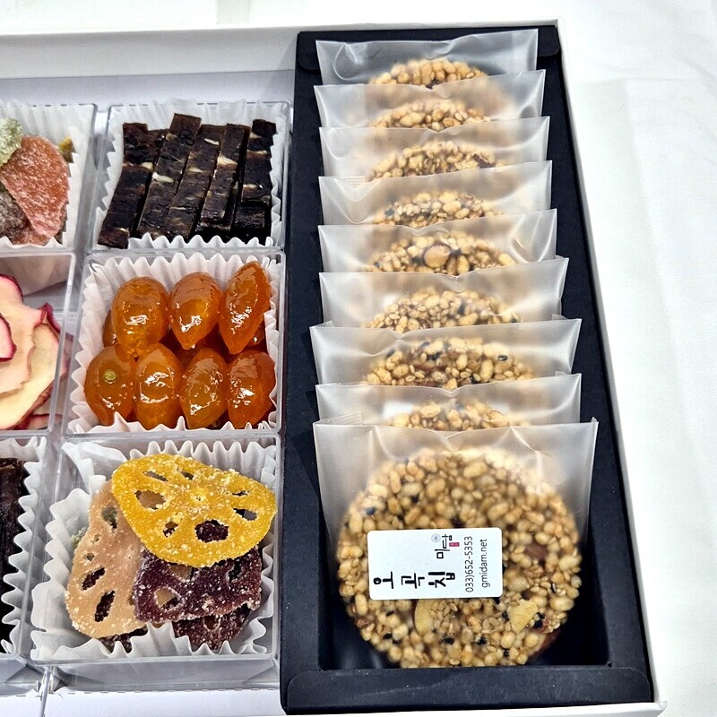 강릉팜,G-MIDAM 강릉미담 (강릉팜 미담종합 26-육포&정과셑)▶무료배송◀콩고물도라지정과 생강,금귤,연근정과 생강청,오곡칩품위있는 명절선물 무보님 은사님 사돈