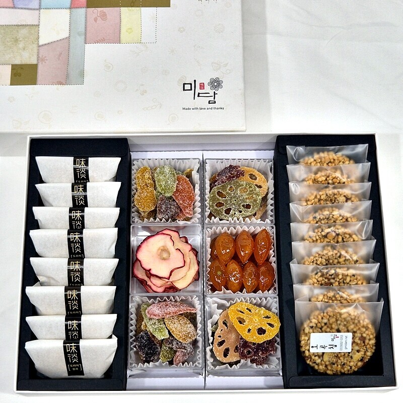 강릉팜,G-MIDAM 강릉미담 (강릉팜 미담종합 26-정과셑&오곡칩)▶무료배송◀콩고물도라지정과 생강,금귤,연근정과 생강청,오곡칩품위있는 명절선물 무보님 은사님 사돈